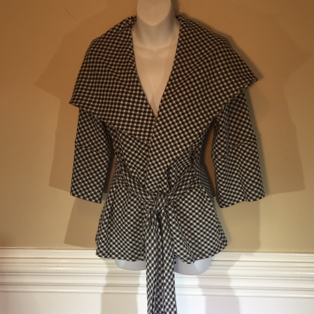 Vintage Diosa Houndstooth Shirt or Jacket Sz Small